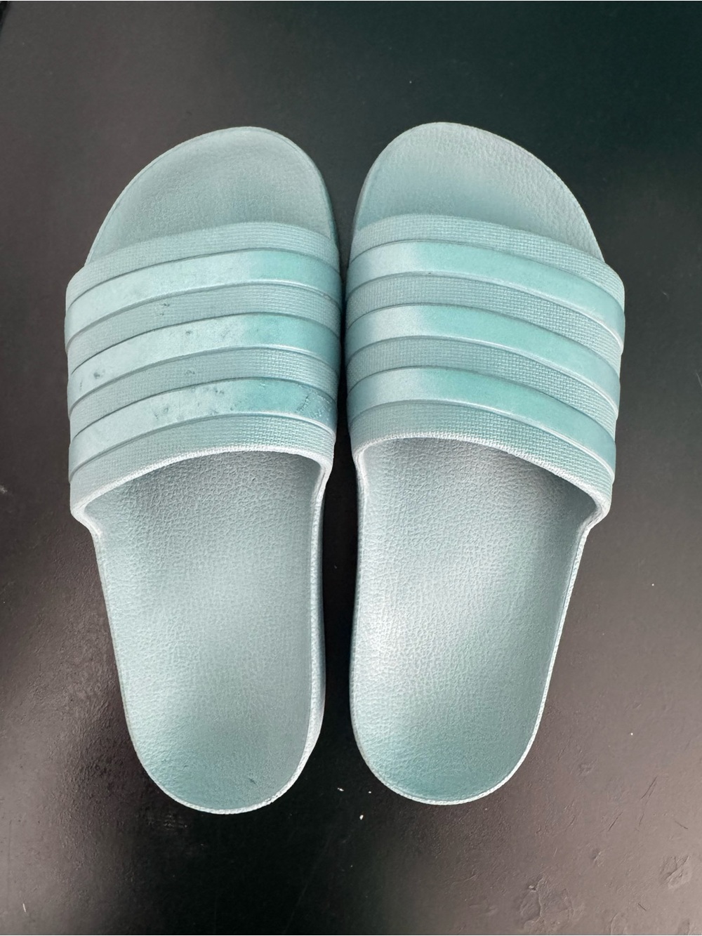 Light Blue Adidas ADILETTE AQUA SLIDES Sandals for Women - Comfortable Cas